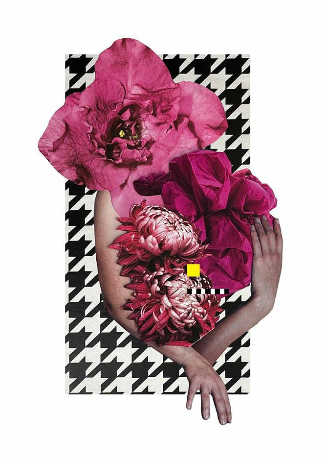 Artistic floral page in The Guide – creative empowerment design inspiring women 40+ through beauty and self-reflection