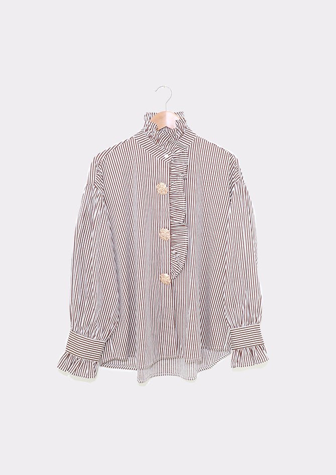 AndBloom Flirt Gleam Top Brown for Women 00000280-C07
