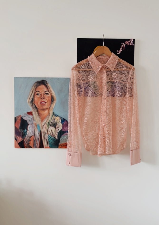 AndBloom - Noa - Lace Shirt - Hanging at wall