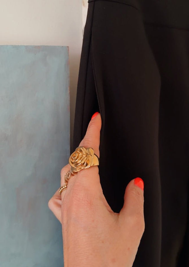 Stylish Black Trousers — Mono Pleat, AndBloom