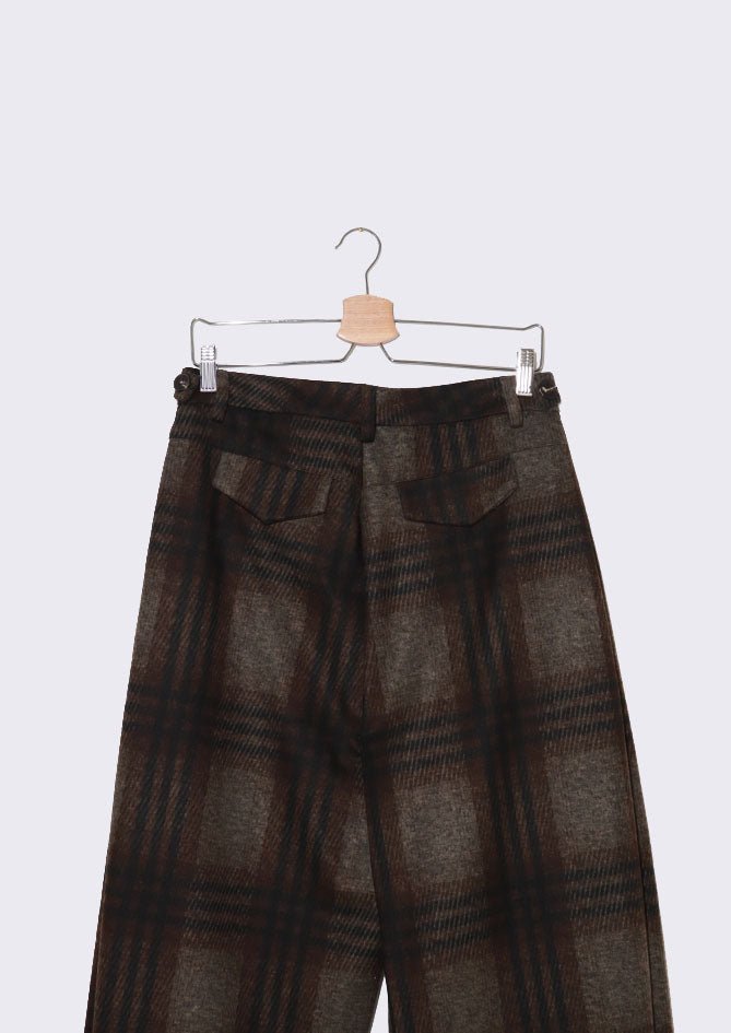 AndBloom Oxford Mark Trousers Dark brown for Women 00000262-C08