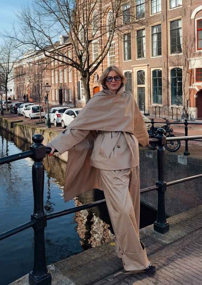 AndBloom - The Dutch - Beige Trousers  - Front view