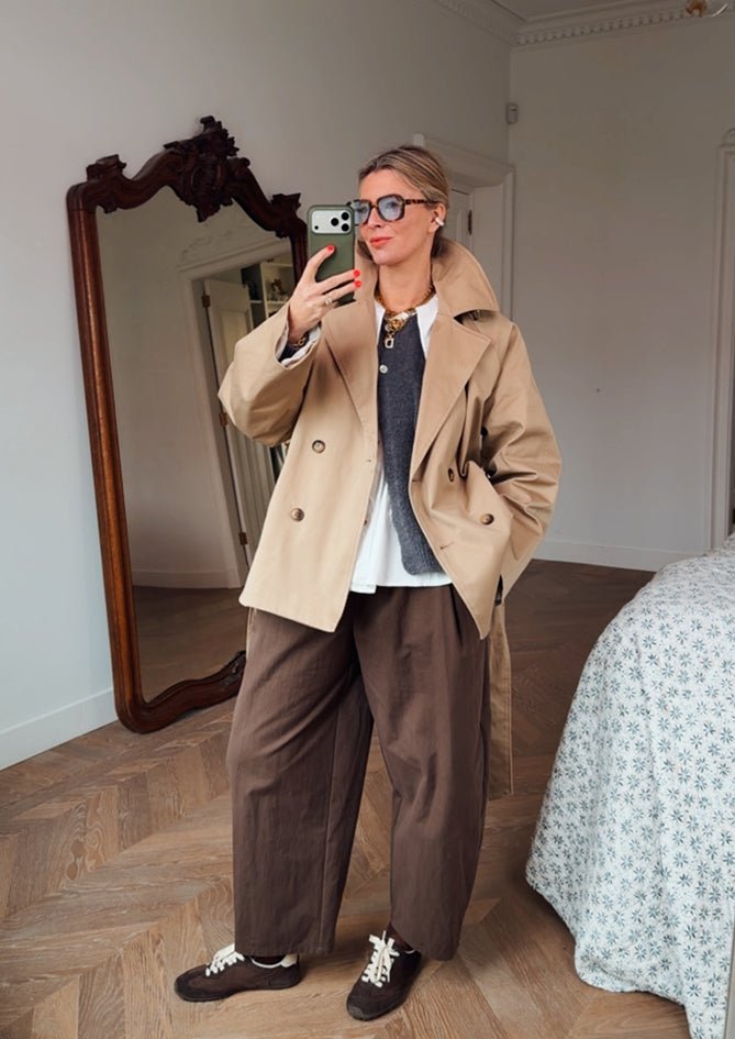 AndBloom - Sienna Rose - Brown Trousers - Front view