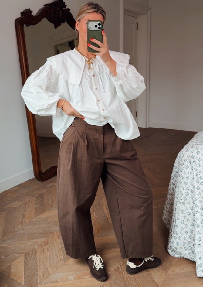 AndBloom - Sienna Rose - Brown Long Trousers