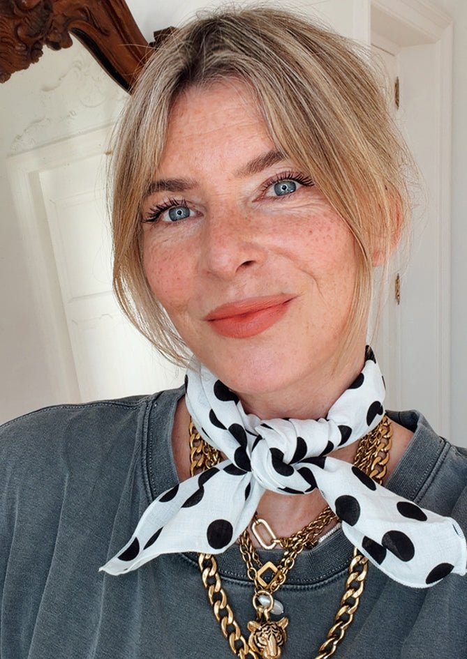 Polka Dot Scarf - Sunday Muse - AndBloom