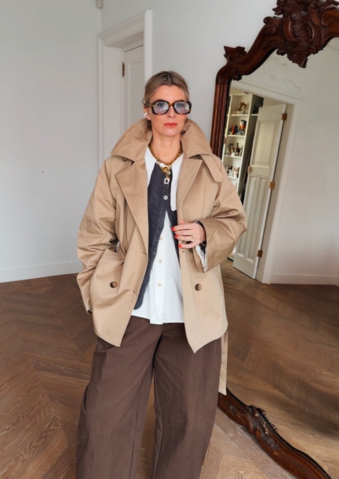 AndBloom - The Path - Beige Trench Coat - Front view