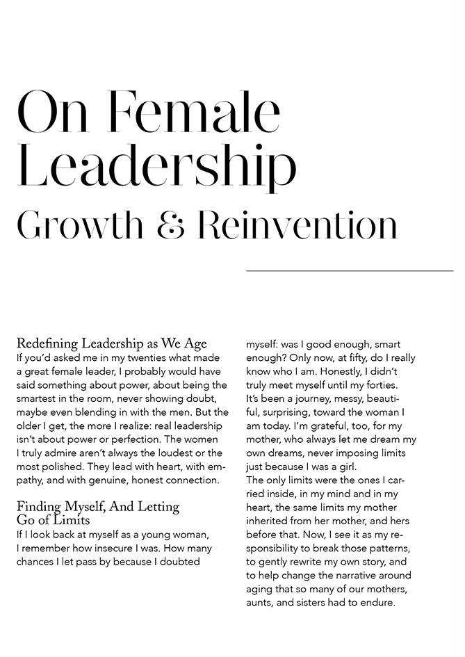 Chapter on female leadership in The Guide – insights on growth, reinvention, and empowerment for women 40+ worldwide