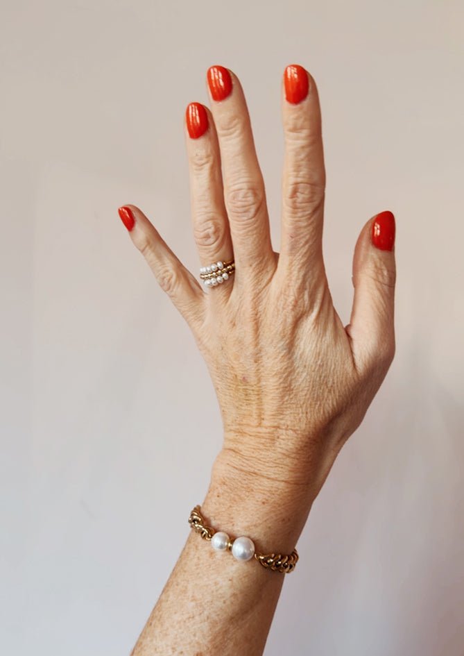 Mini pearl ring - AndBloom