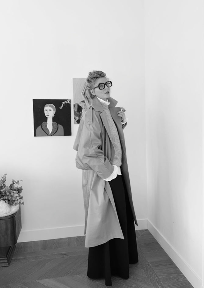 AndBloom - Timeless Form - Beige Trench Coat - Side view
