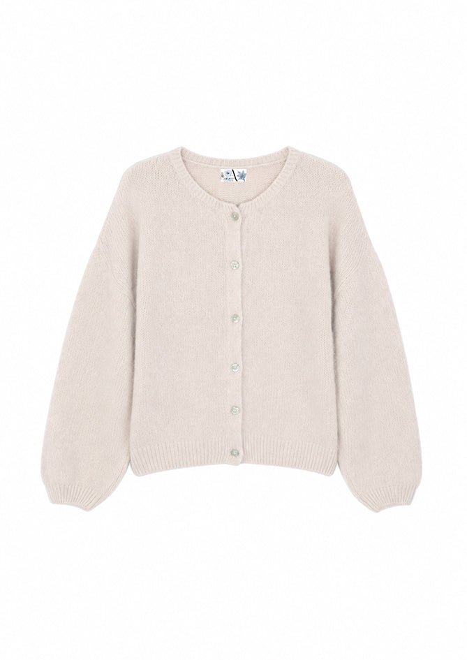 Cardigan beige pour femme - Antwerp - AndBloom
