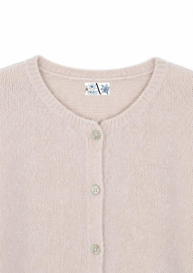 Cardigan beige pour femme - Antwerp - AndBloom