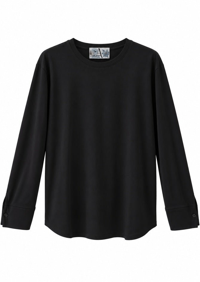Black T-Shirt for Women - Off Duty - AndBloom
