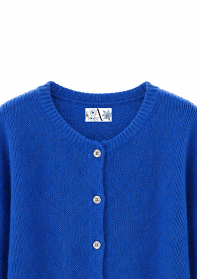 Dunkelblaue Strickjacke für Damen - Vesper - AndBloom
