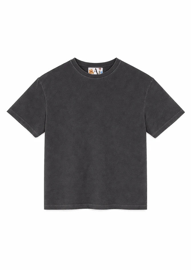 Grey Boxy Tee — Essential Form, AndBloom