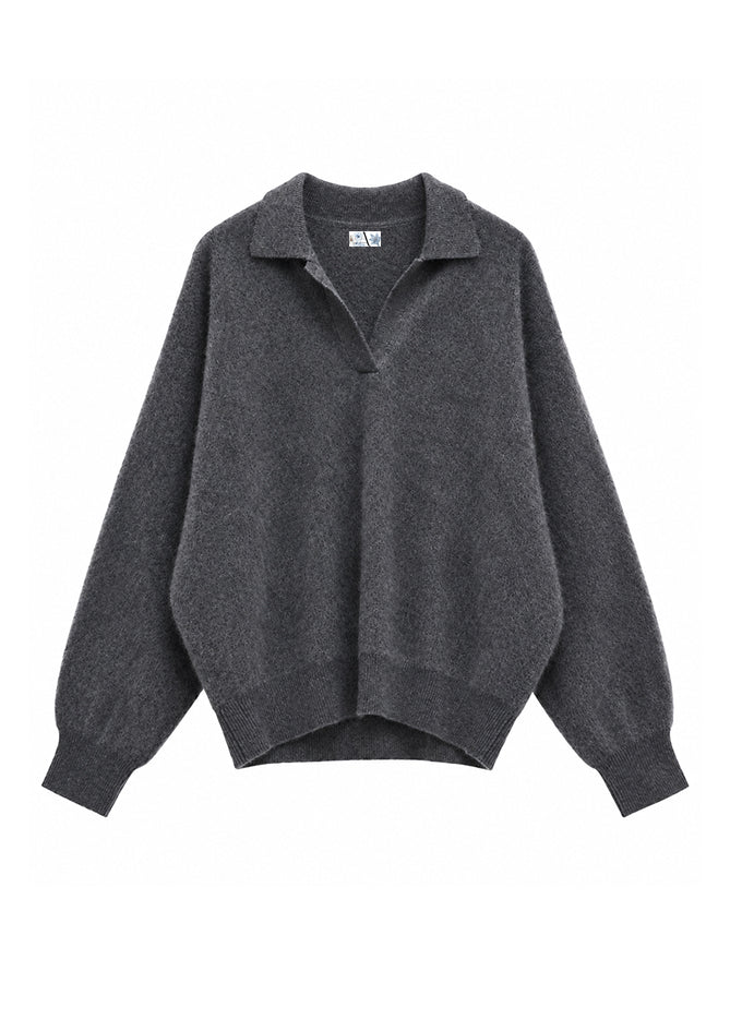 Dark grey Top for Women - Isabeau - AndBloom