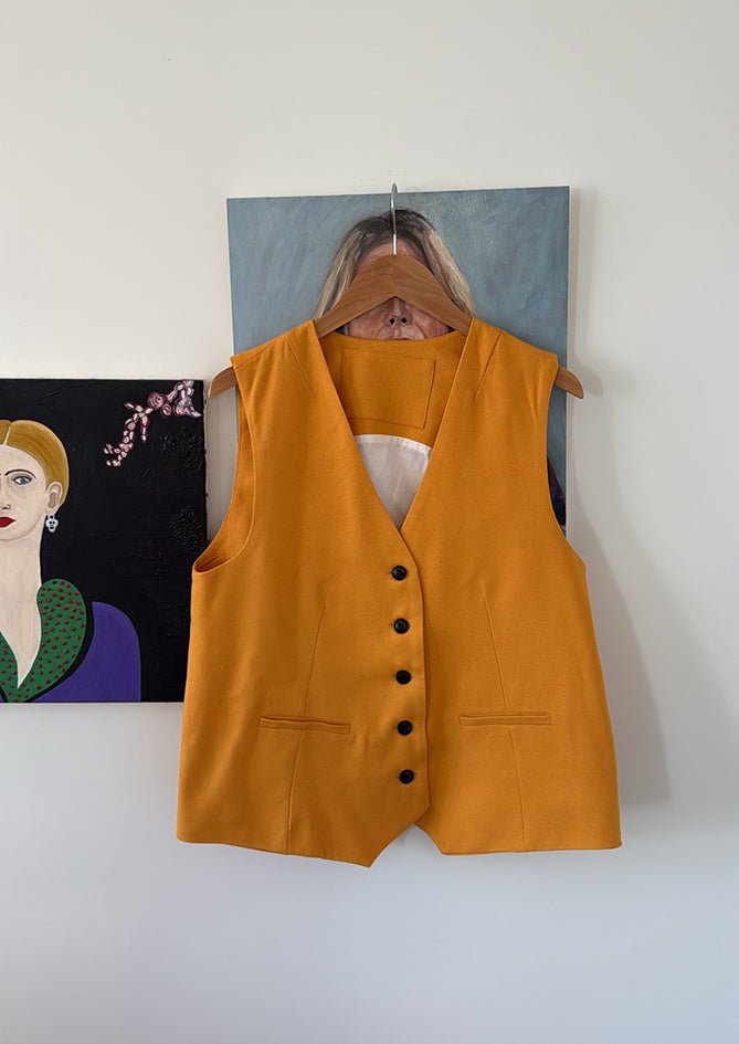Tangerine Waistcoat - AndBloom