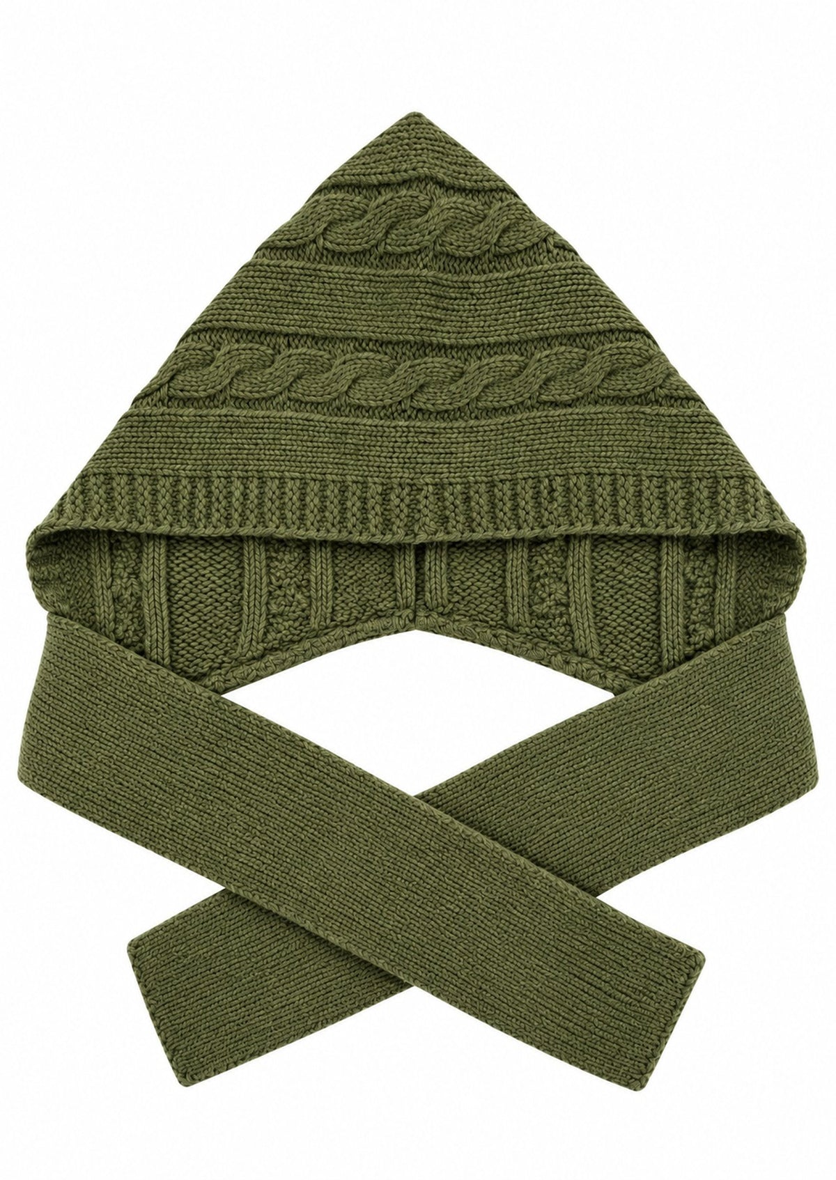 Front-tie Hoodie in Grün für Damen - Mori - AndBloom, Foto 2