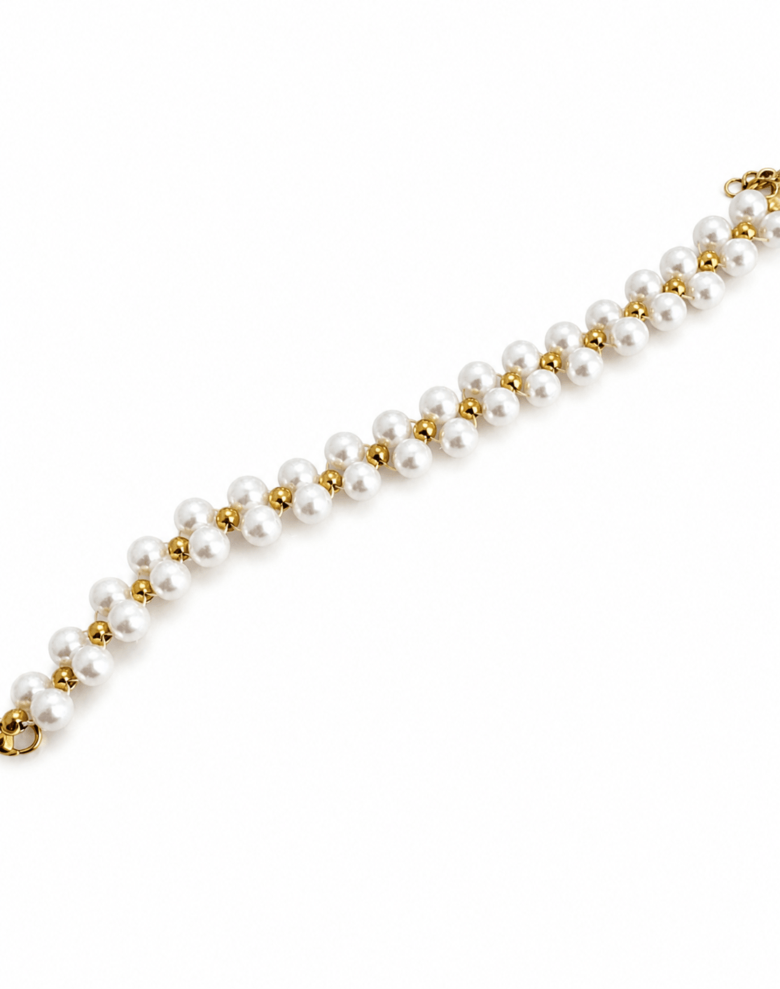 Gold pearl bracelet — Daisy Jade, AndBloom