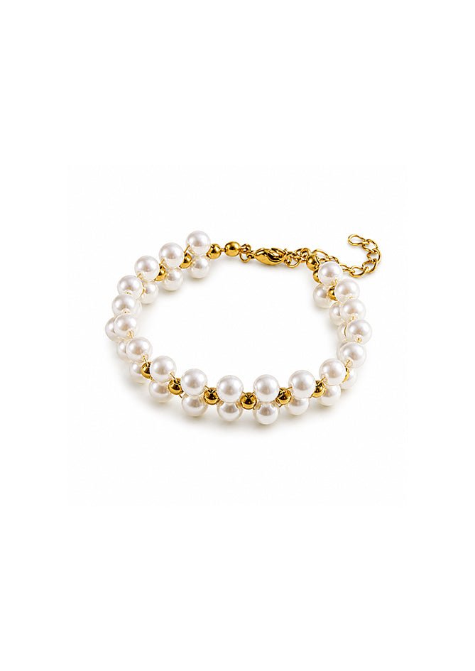 Gold pearl bracelet — Daisy Jade, AndBloom