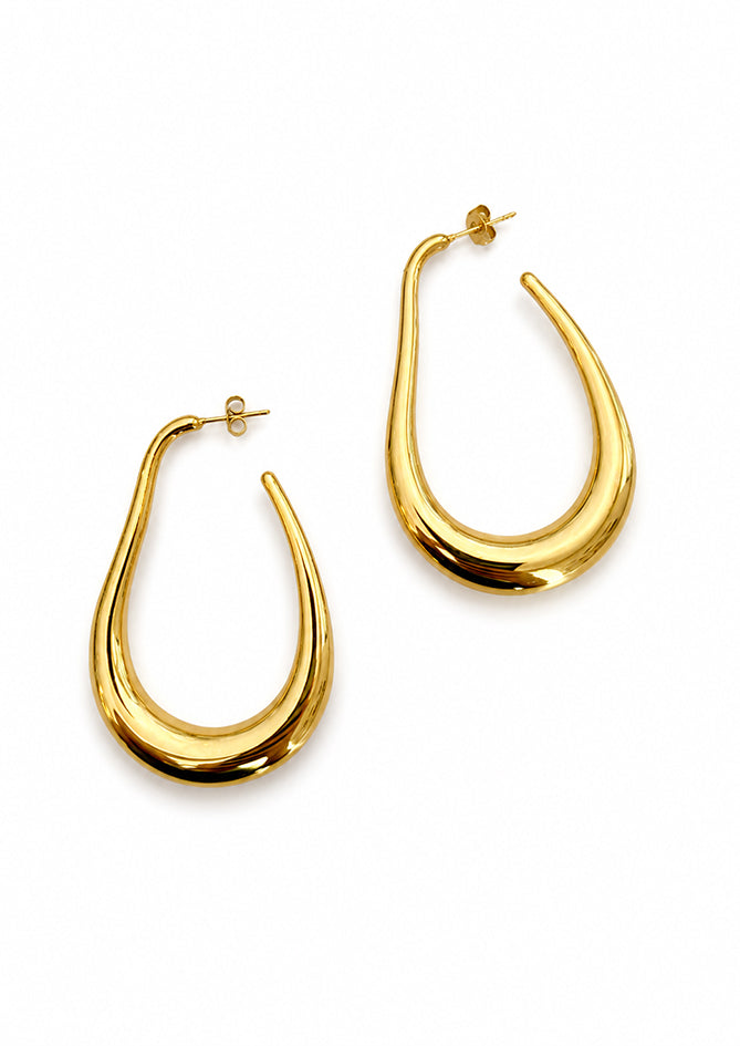 Gold Earring for Women - Halo - AndBloom