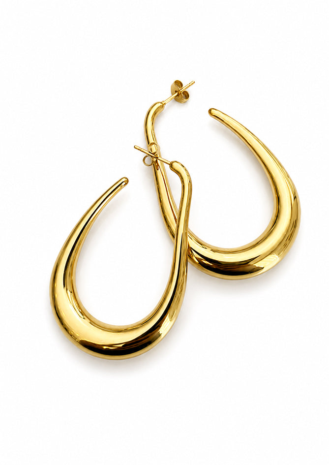Gold Earring for Women - Halo - AndBloom