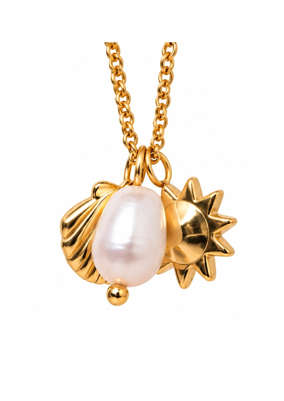 Vergoldete Halskette in Gold für Damen - Solara - AndBloom, Foto 2