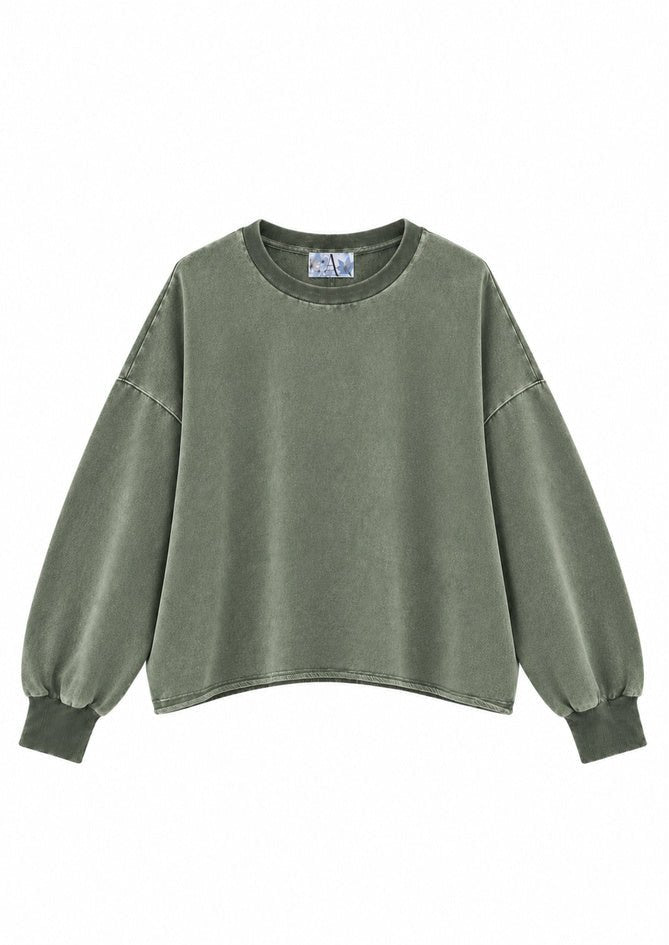 Grüner Pullover für Damen - Fern - AndBloom