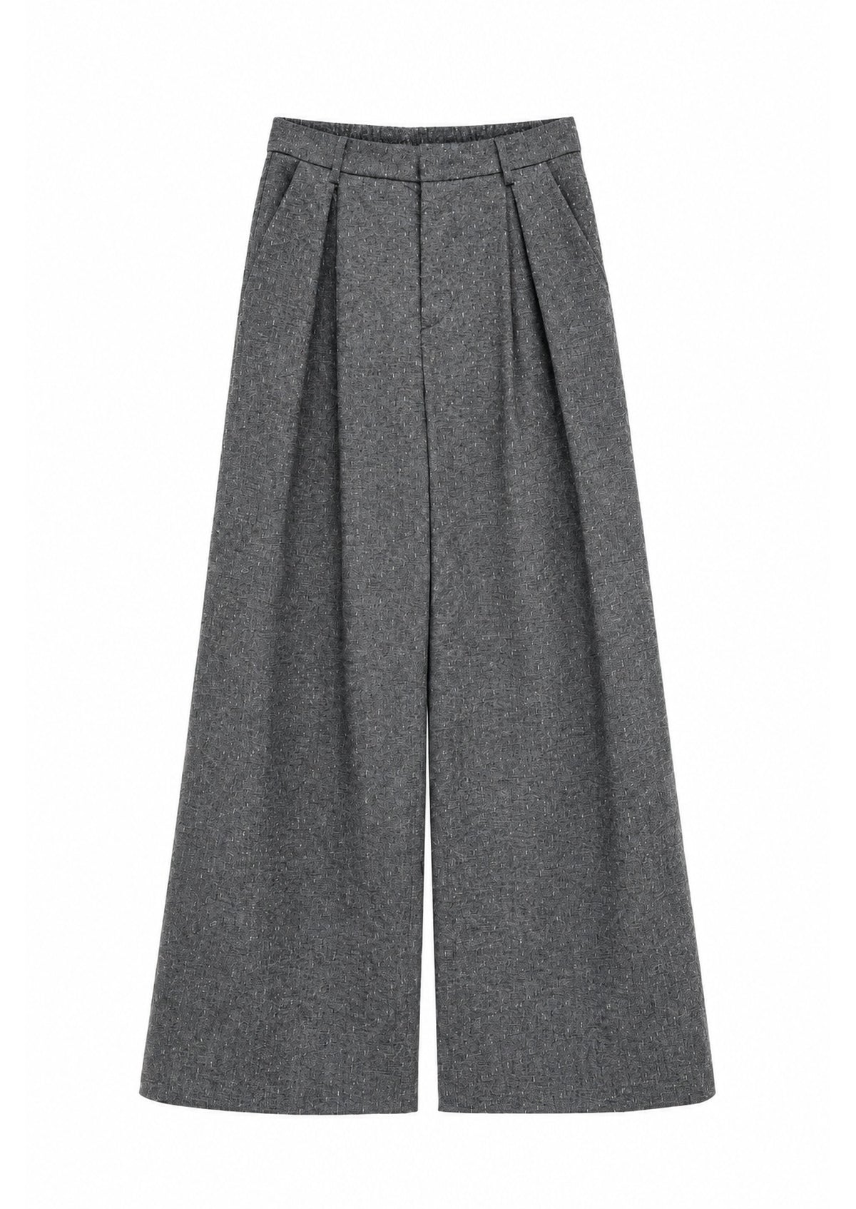 Grey Trousers for Women - Mauve - AndBloom