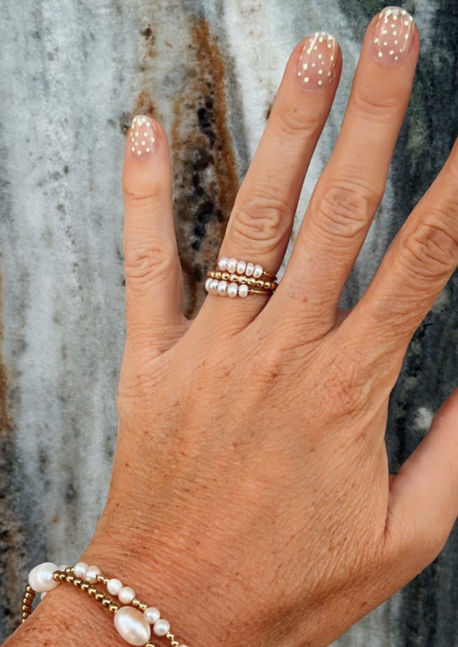 Mini pearl ring - AndBloom