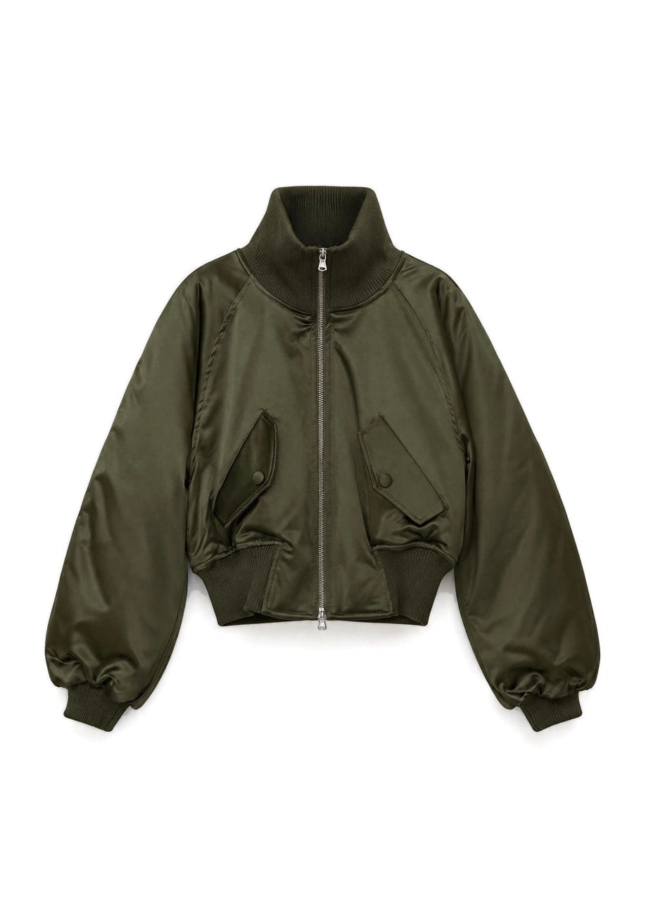 Jacket in Dark green for Women - Noa - AndBloom