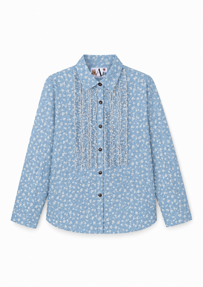 Light blue Shirt for Women - Julie - AndBloom