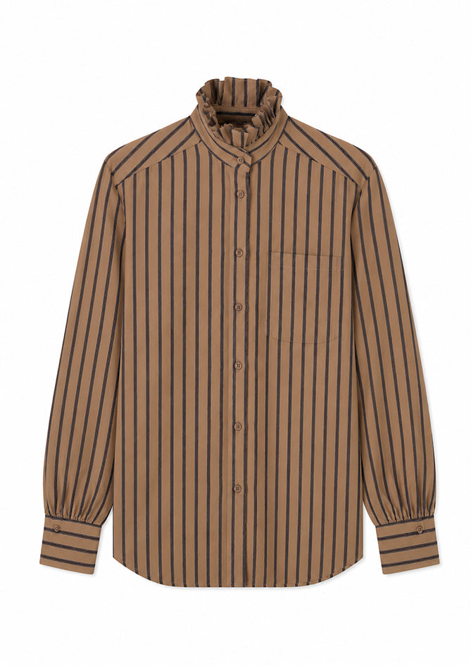 Light brown Top for Women - Solace - AndBloom