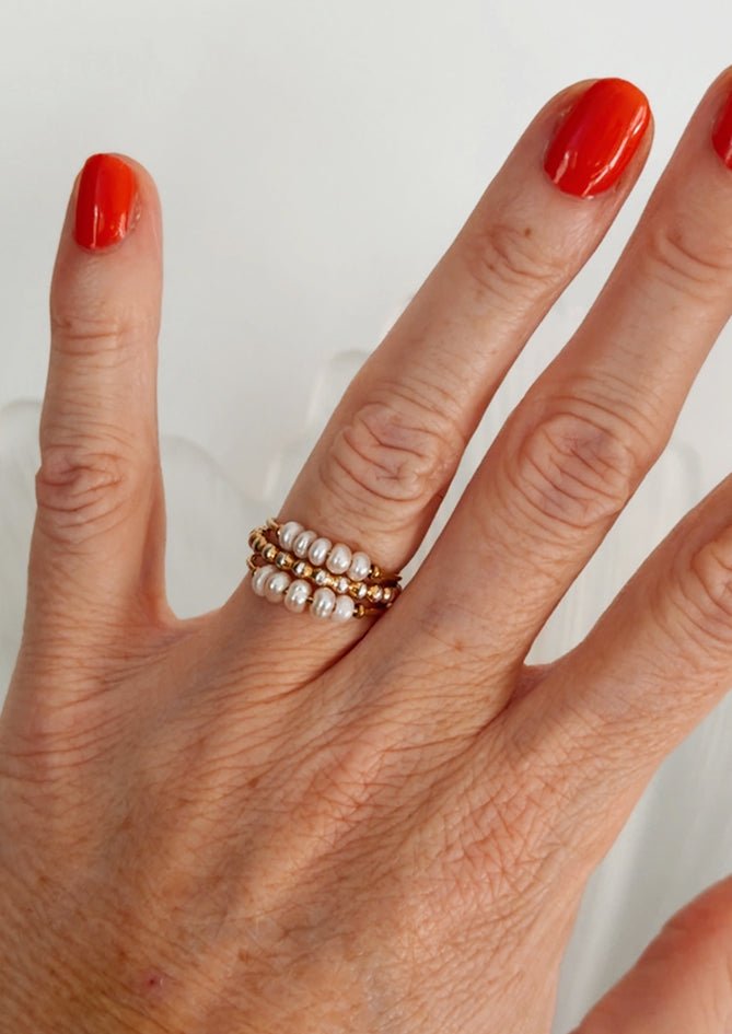 Mini pearl ring - AndBloom