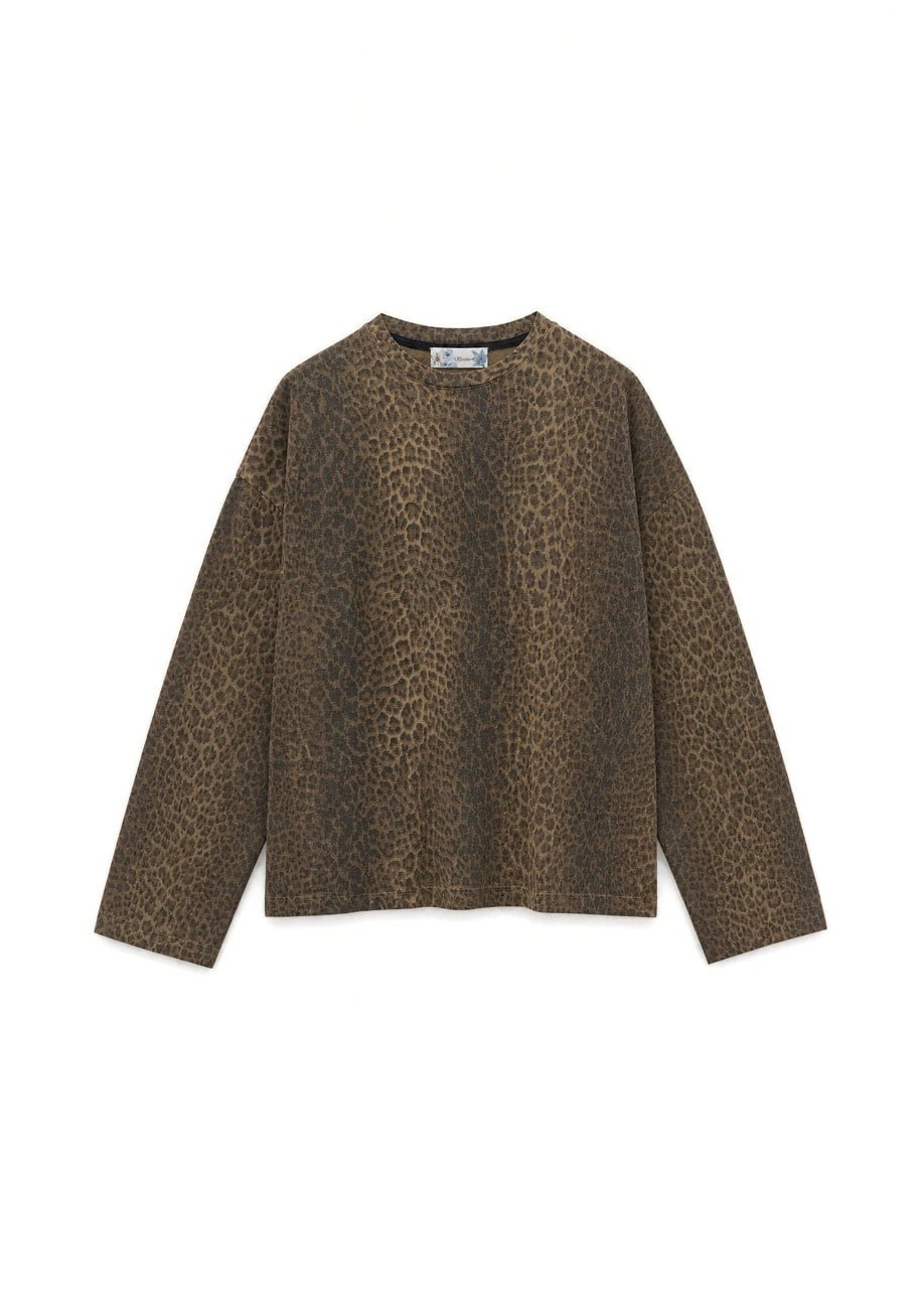 T-Shirt in Brown, Black for Women - Savi - AndBloom