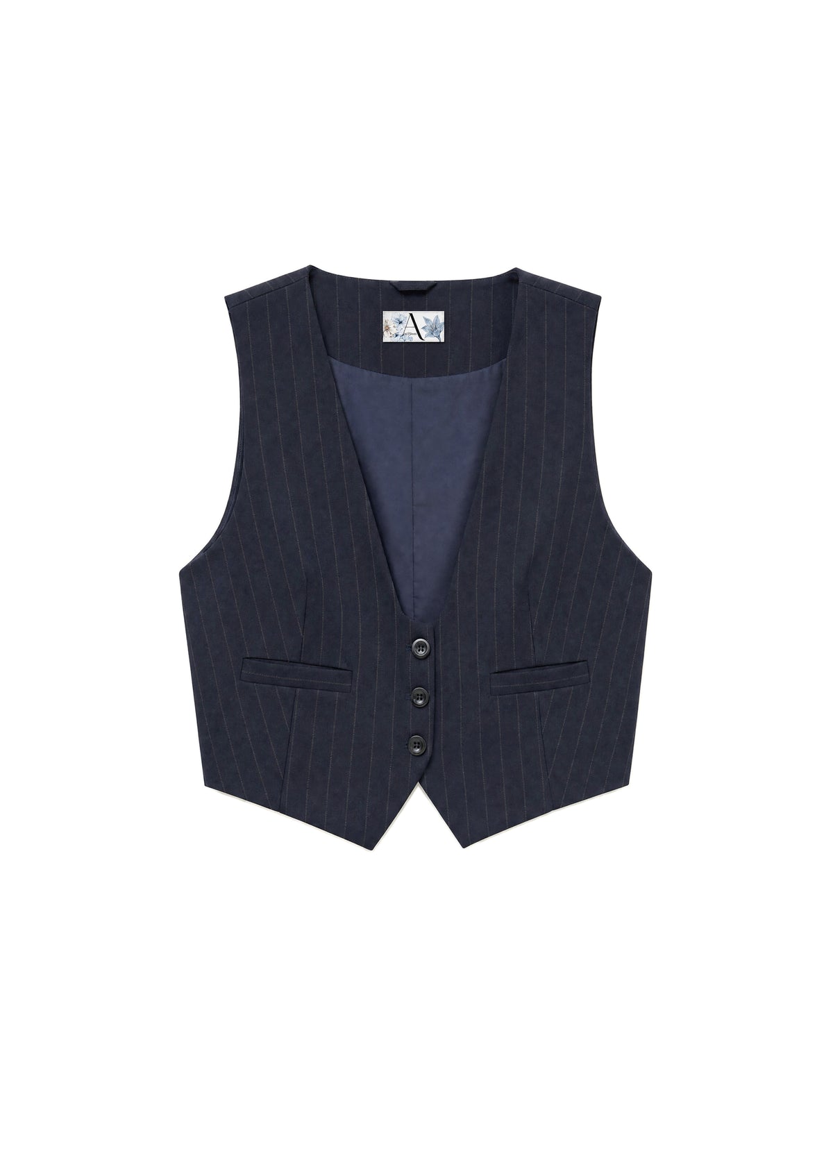 Top in Dark blue für Damen - Quiet Stripe - AndBloom