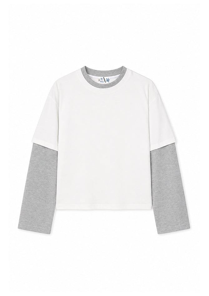 White T-Shirt for Women - Soft Grunge - AndBloom